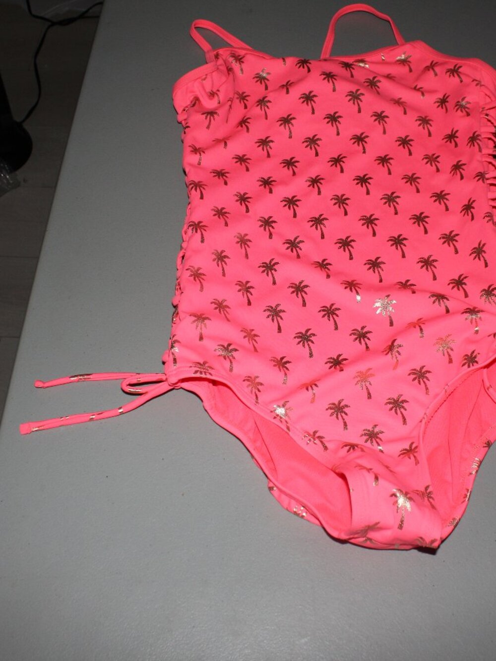 Orange 1 Pcs Justice Swimsuit Size 16